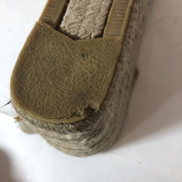 Ann Taylor Sandals Rope Wedge Heel Women's Size 7.5 Tan 3" Heel E1 - Picture 15 of 16